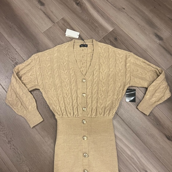 Retrofete Tala Cable Knit Cardigan Dress - Picture 4 of 8